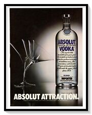Absolut Vodka Print Ad Vintage 1983 Magazine Liquor Advertisement Graphic Art picture