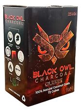 Black Owl 100% Natural Coconut Premium Hookah Charcoal 25x25x25mm, 72 Count, 1Kg picture