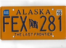 ALASKA passenger 2010 license plate 