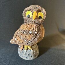Vintage Casals Peru Pottery Owl Figurine picture
