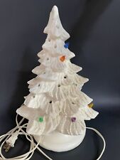 White Nowell ? Mold Ceramic Christmas Tree 13” Read picture