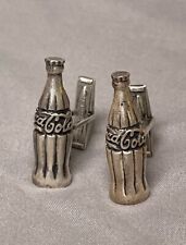 Vintage Coca-Cola Bottle Cufflinks - Rare Collector's Item Sterling Silver picture
