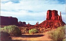 Rising Spires & Buttes Massive Red Sandstone Monument Valley AZ UT Postcard KA14 picture