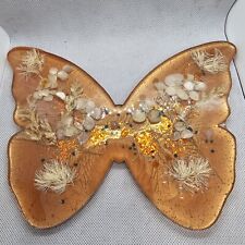 Resin Made Brown Flower Butterfly picture