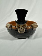 Yankee Candle Boney Bunch 2010 Skeleton Bowl Skull Halloween - Candy Dish Decor picture