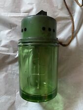 Vintage 1920s Vidrio Products Uranium Glass 2 Cup Electric Food Mixer picture
