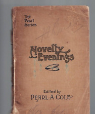 MEMORABILIA ,NOVELTY EVENINGS ed by PEARL A COLE , c 1920's picture