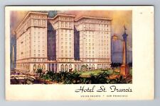 San Francisco CA-California, Hotel St Franis, Advertise, Vintage c1941 Postcard picture