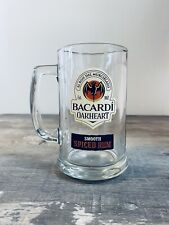 Bacardi Oakheart Rum Stein  Mug Beer Heavy Glass Drinking Stein Spiced Rum picture