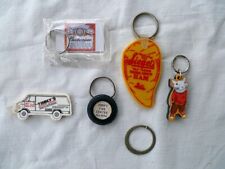~ 6 KEY CHAIN lot ~ Budweiser • Siegel’s Ham • Eisele BAKERY (Sterling IL) more picture