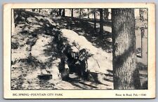 Postcard   Big Spring Fountain City Park  Unp. UDB.    A 22 picture