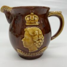 Queen Elizabeth II June 1953 Coronation Commemorative Pitcher Dartmouth Pottery picture