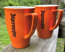 Pair of JAGERMEISTER Bauscher-Weiden RARE Orange Drink Mug Cups picture