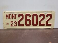 1923 Montana REPAINT License Plate Tag SHOW CAR READY MODEL T picture