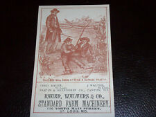 Rare Late 1800's Bauer,Walters,& Co. Standard Farm Equipment Trade Card picture