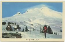 Mt Hood Peak in the Clouds Or  Vintage Postcard Oregon picture
