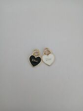 Lot Of 2 DIOR Zipper PULL Small Button charm 13mm  Gold   tone picture