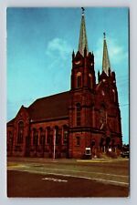 Calumet MI-Michigan, St Paul Apostle Church, Antique Vintage Souvenir Postcard picture