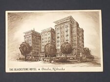 Omaha NE Blackstone Hotel Vintage  Postcard Monochrome Architecture P736 picture