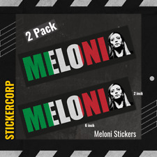 Giorgia Meloni Italian PM 2022 Bumper Stickers | 6 inch | UV Protected | 2 pack picture