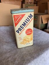 Nabisco Premium Saltine Crackers Tin 14 oz 1969 picture
