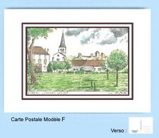 CP F 58270 POSTCARD DRAWING 2 nets brown 58 LUTHENAY UXELOUP picture