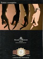 Watch Baume & Mercier Geneve Chronograph Advertising '1989 Original 1 Page picture