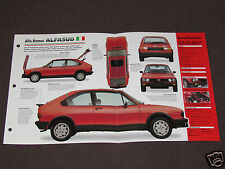 1972-1984 ALFA ROMEO ALFASUD (1978) Car SPEC SHEET BROCHURE PHOTO BOOKLET picture