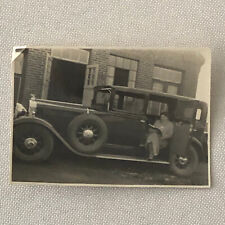 Vintage Woman with Car Automobile Photo Photograph Snapshot AL22SM2 picture