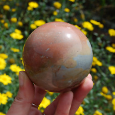 SALE was 69 | XL 1.2lb Polychrome Jasper Carved Crystal Sphere picture