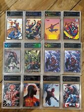 2009 Marvel Rittenhouse Spiderman X12 TCG Graded Cards.    NOT TAG picture