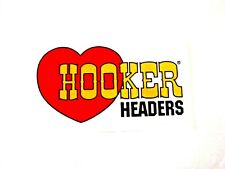 HOOKER  HEADERS Vintage Hot Rods Race Cars Classic Sticker. picture