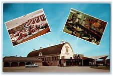 West Dundee Illinois Postcard Chateau Louise Picturesque Restaurant 1960 Antique picture