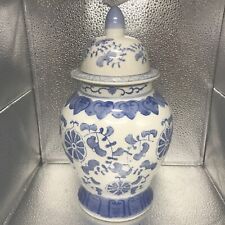 Chinoiseries Blue White Ginger Temple Jar Floral Grand Millennial Granny Chic picture