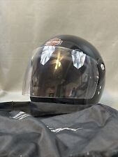 Harley Davidson Youth Large 3/4 Black Helmet Full Face Mask Bag picture
