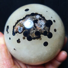 RARE 746.3G Natural Polished Colorful Banded Agate Crystal Ball Healing  A3793 picture