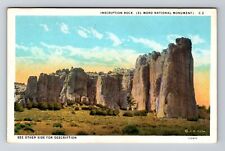 NM-New Mexico, Scenic, Inscription Rock, Vintage Postcard picture