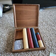 VTG BINIONS POKER SET 301 CHIPS AND BOX picture