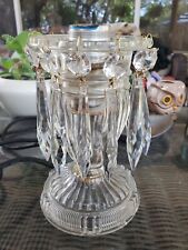 Vintage Michelotti style Art Deco 20s Boudoir Glass Prism Lamp 12 glass crystals picture