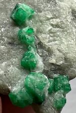 Well Terminated Top Green Very Beautiful Emerald Crystal on Matrix @Swat, 41 G picture