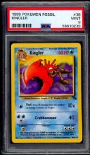 PSA 9 Kingler 1999 Pokemon Card 38/62 Fossil picture