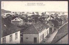 c.1910 Postcard - unposted - St-Pierre et Miquelon view of town & tall ships picture