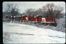 R DUPLICATE SLIDE - CNJ Jersey Central 1700 ALCO RS-3 Action in Snow picture