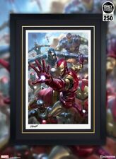 IRON MAN HOUSE PARTY PROTOCOL Fine Art Print Framed by Sideshow Collectibles NEW picture