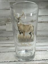 Rare Vintage Budweiser Outdoors Deer Buck Pint 16oz Third of Three Glass picture