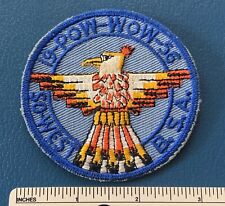 Vintage 1956 SOUTHWEST DISTRICT Boy Scout Pow Wow PATCH DP Uniform Badge Camp picture
