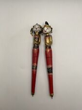 2 Vintage Wayang Golek Handmade And Painted Pen Puppets. Art. Office. Antique. picture
