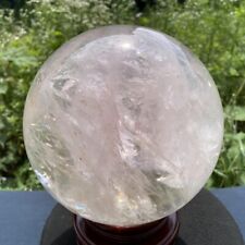 15.77LB TOP Natural clear quartz sphere crystal ball Specimen healing picture
