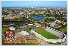 Postcard Harvard Stadium & University, Cambridge & Boston, MA football K58 picture