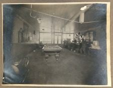 Antique Photograph Interior Pool Hall Bar c1900 Near Astoria Oregon Toasts PP103 picture
